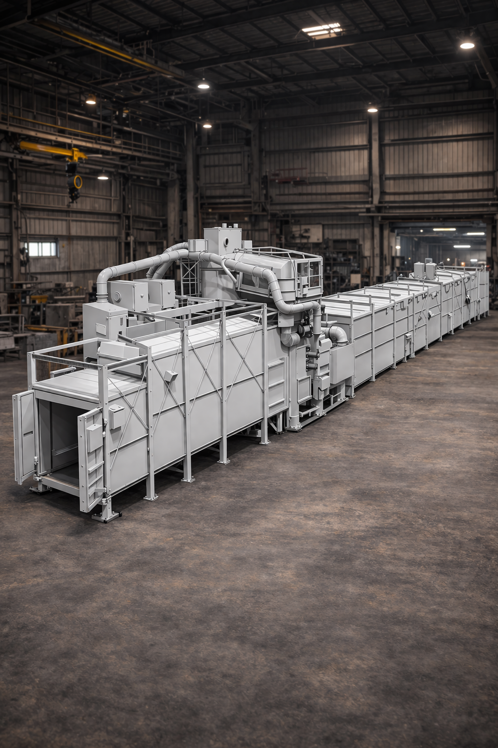 Continuous Monorail Shot Blasting Machines