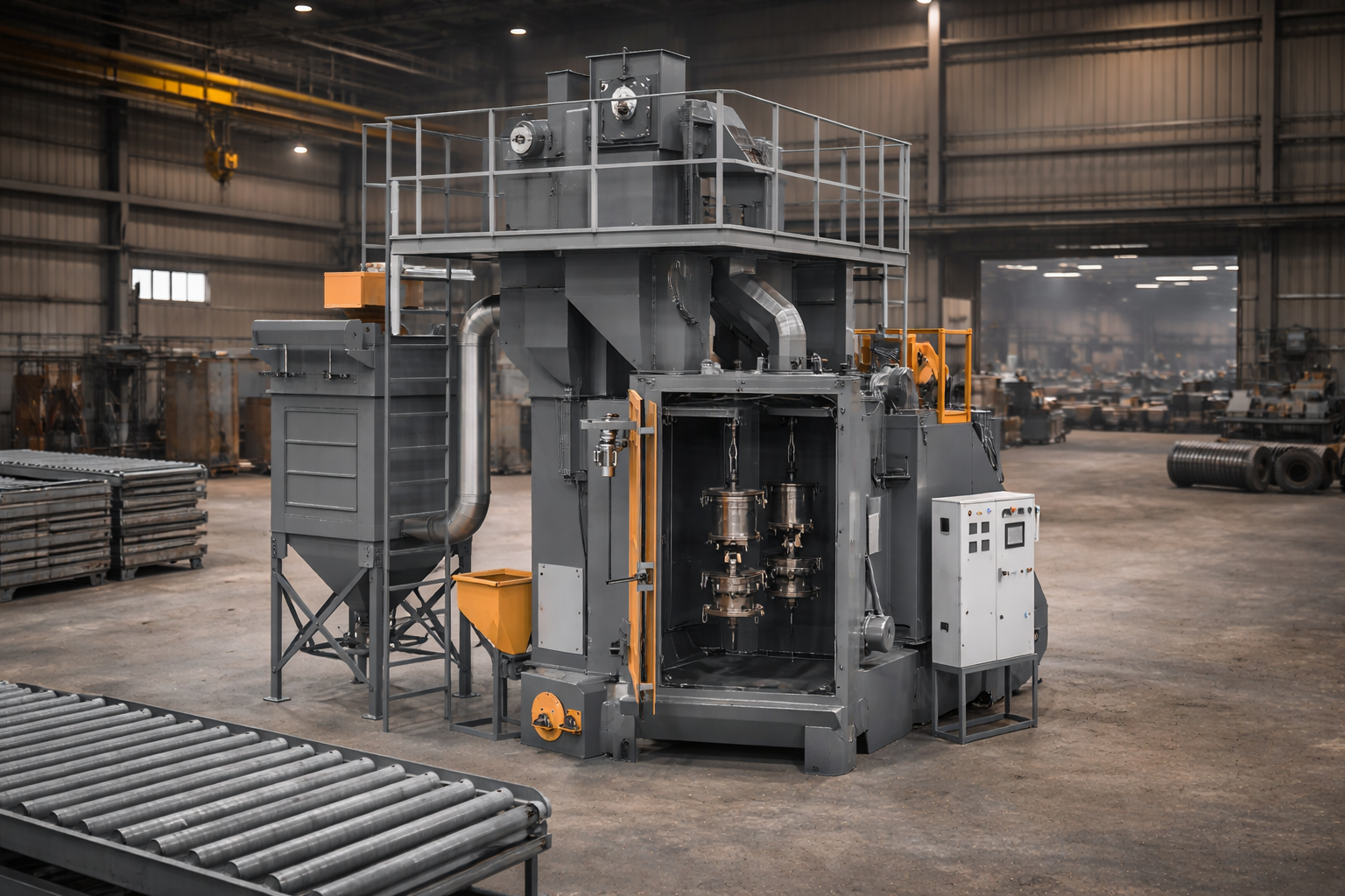 Door Hook Type Shot Blasting Machine